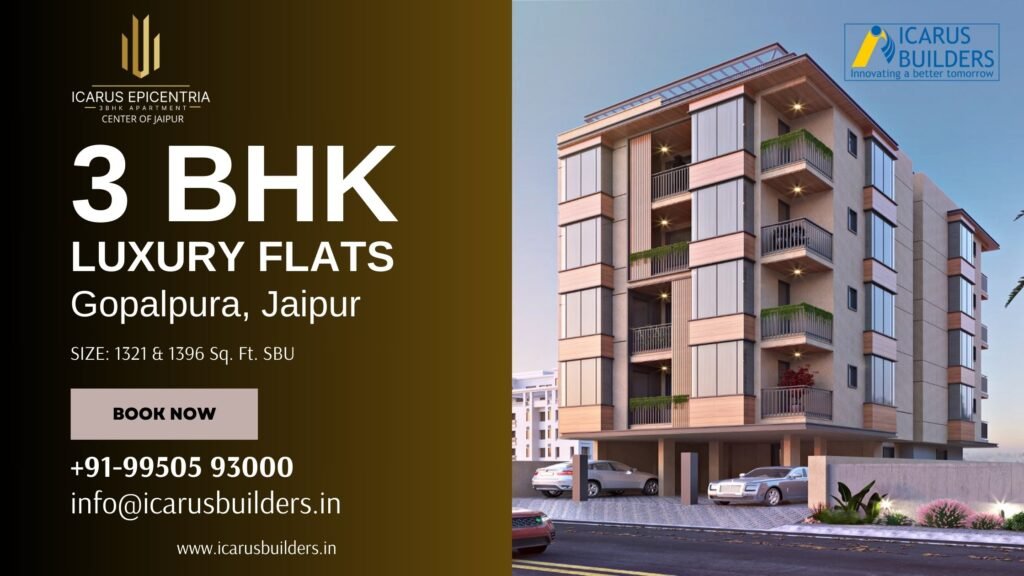 3 BHK Luxury Fully Furnished Flats in Jaipur - Icarus Epicentria